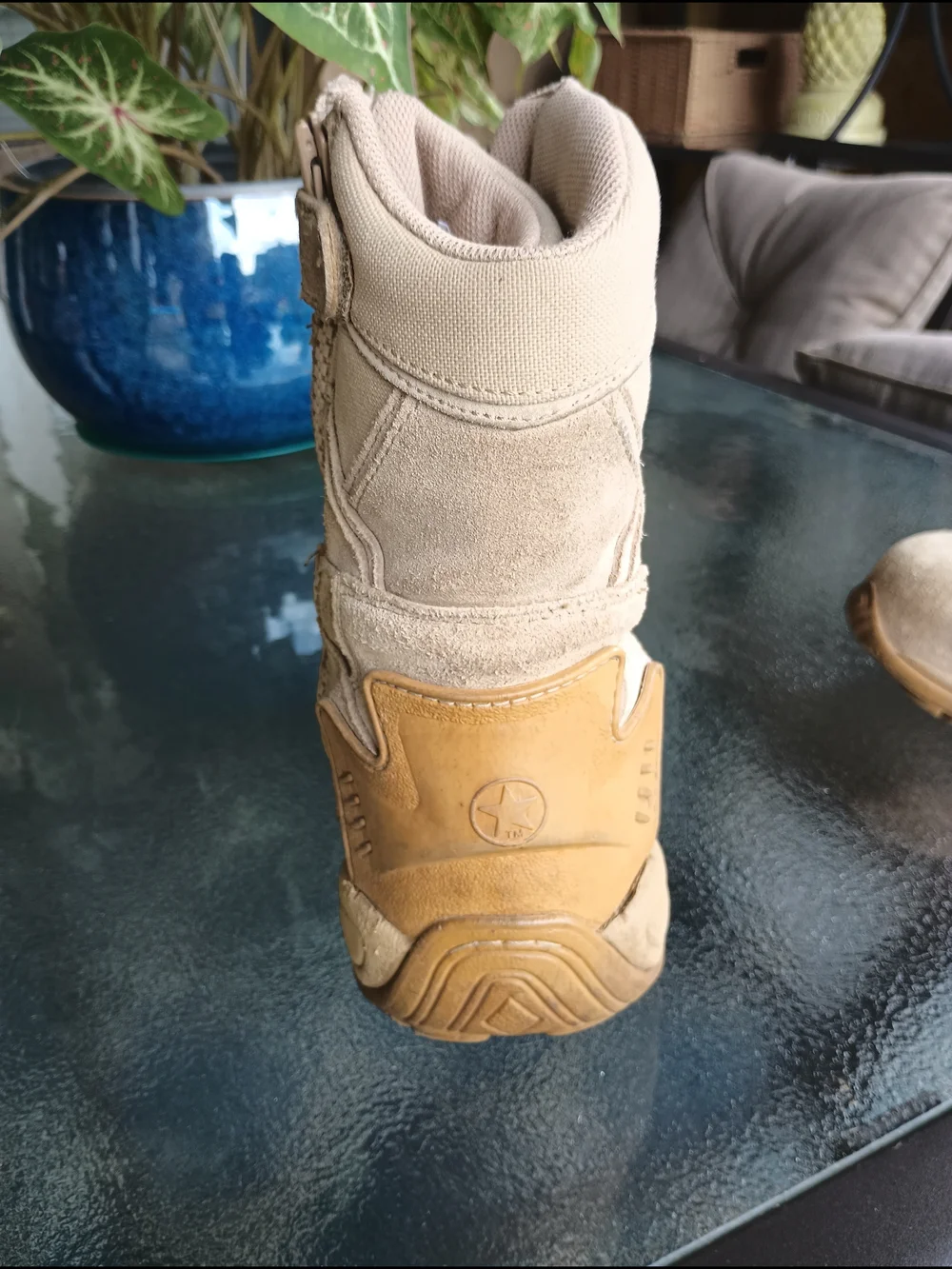 Converse Men's Rapid Response Tactical Boots Tan Suede Side Zip Size 11.5 W
